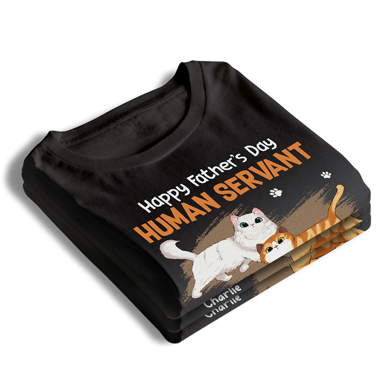 Custom Name Funny Cat Dad Father's Day Gifts - Personalized Apparel