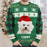 Custom Pet Photo Christmas Gifts for Dog Lovers - Personalized Sweatshirt