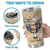Sit By The Camp Fire - Camping Personalized Custom Tumbler - Gift For Camping Lovers, Pet Owners, Pet Lovers