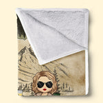 Custom Name Camping Gifts for Dog Lovers - Personalized Blanket