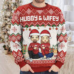 Custom Name Christmas Couple Gifts - Personalized Sweatshirt