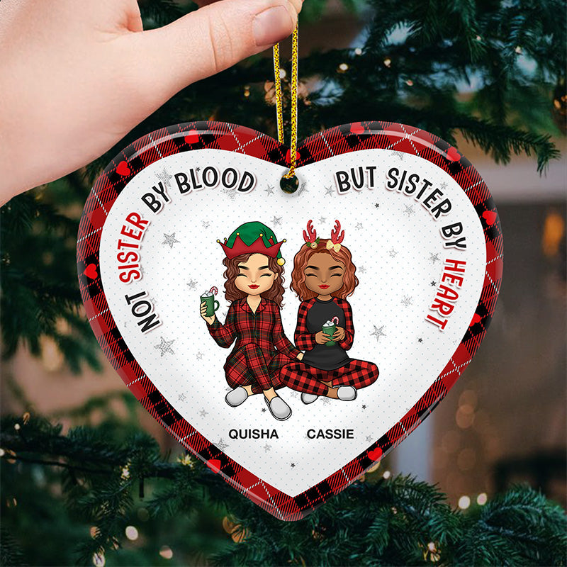 Custom Name Christmas Friendship Gifts for Best Friends - Personalized Ceramic Ornament
