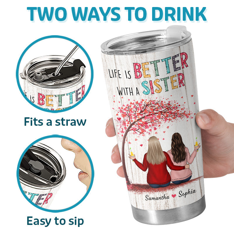 Custom Name Funny Sister Gifts - Personalized Tumbler