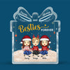 No Greater Gift Than Friendship - Bestie Personalized Custom Gift Box Shaped Acrylic Plaque - Christmas Gift For Best Friends, BFF, Sisters
