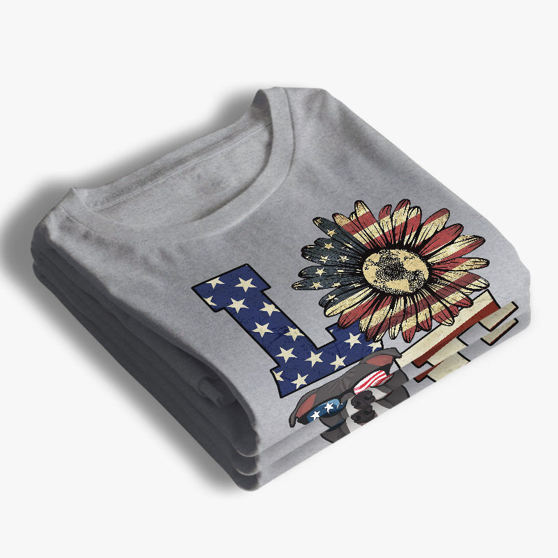 Custom Name Patriotic Dog USA Gifts for Dog Lovers - Personalized Apparel