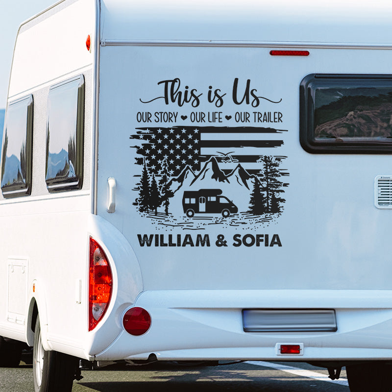 Custom This Is Us RV Camping Decor - Personalized Decal
