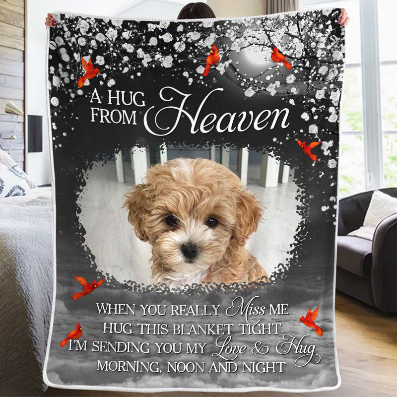 Custom Pet Photo Memorial Gifts for Dog Lovers - Personalized Blanket