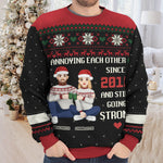 Custom Name Funny Christmas Couple Gifts - Personalized Sweatshirt