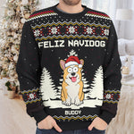Custom Name Christmas Dog Gifts for Dog Lovers - Personalized Sweatshirt