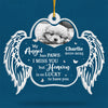 Custom Photo My Angel Has Paws - Memorial Personalized Custom Ornament - Acrylic Custom Shaped - Christmas Gift, Sympathy Gift For Pet Owners, Pet Lovers