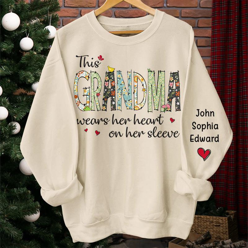 Custom Name Grandma Gifts for Grandmothers - Personalized Sweater