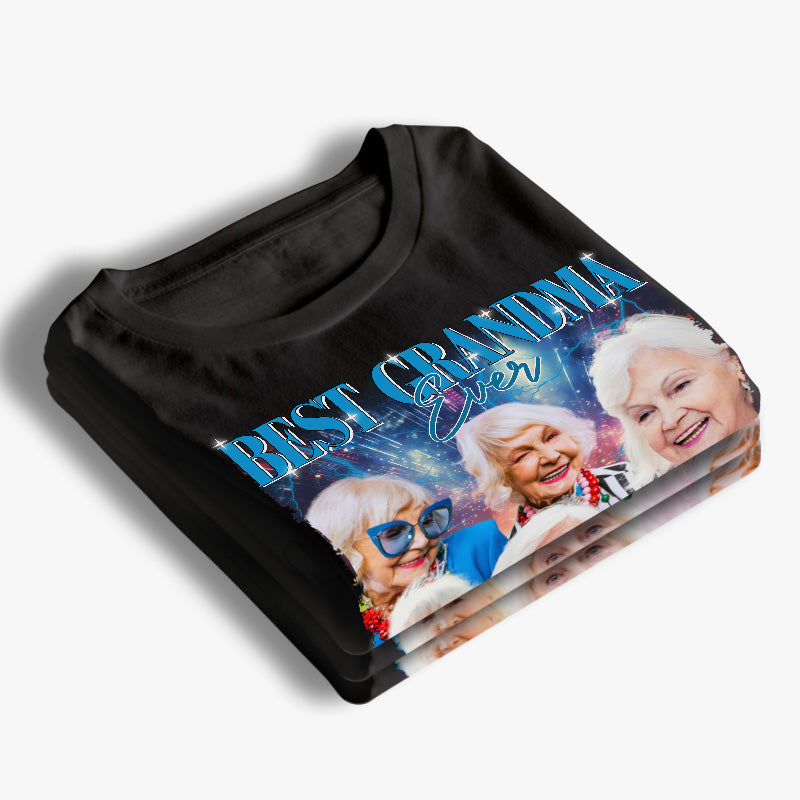 Custom Photo Best Grandma Ever - Family Personalized Custom Unisex T-shirt, Hoodie, Sweatshirt - Gift For Grandma