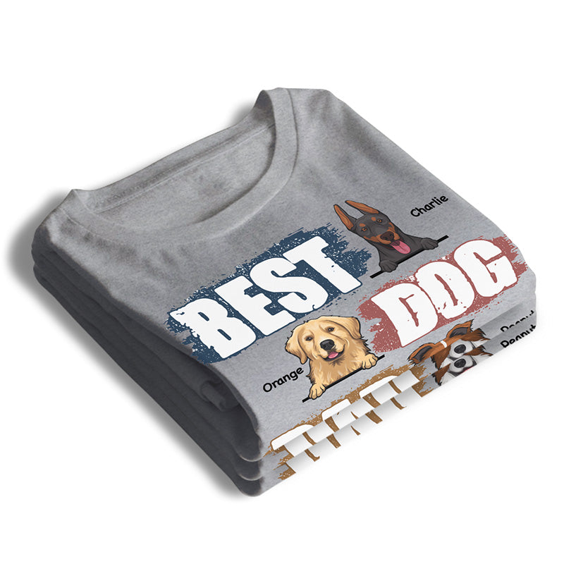 Best Dog Dad Ever - Personalized Unisex T-shirt, Hoodie - Gift For Dad