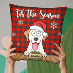 Custom Name Christmas Dog Lover Gifts - Personalized Pillow