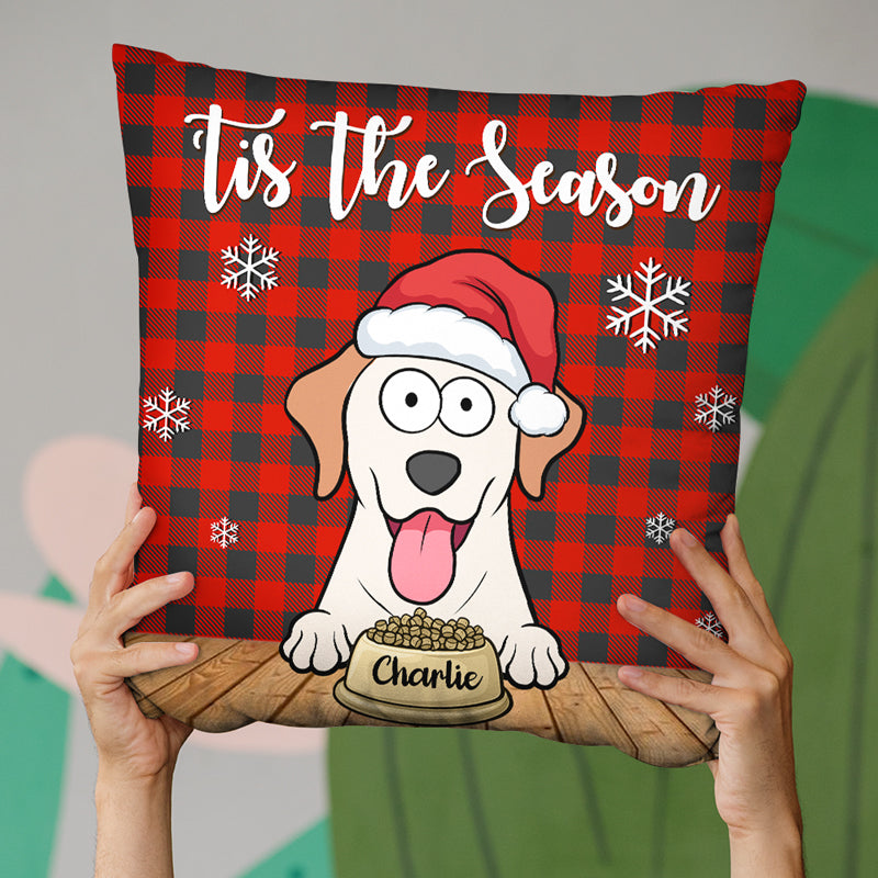 Custom Name Christmas Dog Lover Gifts - Personalized Pillow