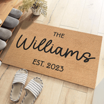 Custom Family Name Housewarming Gifts - Personalized Doormat