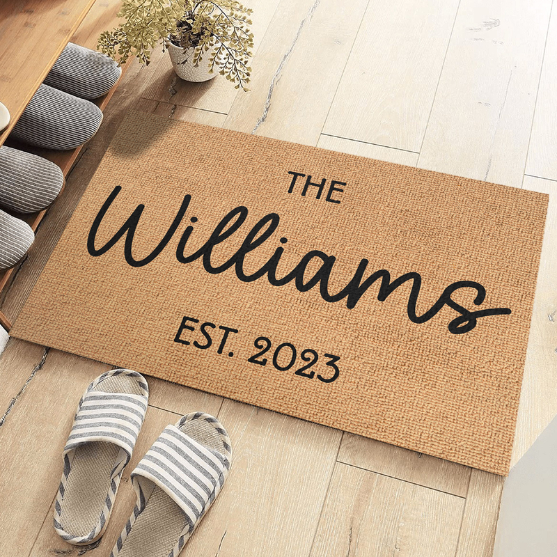 Custom Family Name Housewarming Gifts - Personalized Doormat