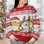 Custom Name Christmas Gifts for Cat Dads - Personalized Sweatshirt