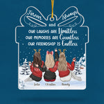 Custom Name Christmas Friendship Gifts for Women - Personalized Ornament