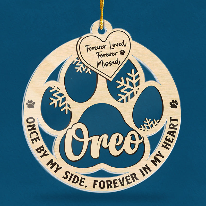 Forever Loved, Forever Missed - Memorial Personalized Custom Ornament - Acrylic Custom Shaped - Christmas Gift, Sympathy Gift For Pet Owners, Pet Lovers