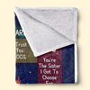 You Are Beautiful Inside And Out - Bestie Personalized Custom Blanket - Christmas Gift For Best Friends, BFF, Sisters