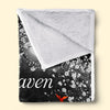 Custom Photo Sending You My Hug - Memorial Personalized Custom Blanket - Christmas Gift, Sympathy Gift For Family Members
