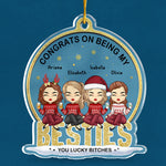 Custom Name Funny Bestie Christmas Gifts - Personalized Ornament