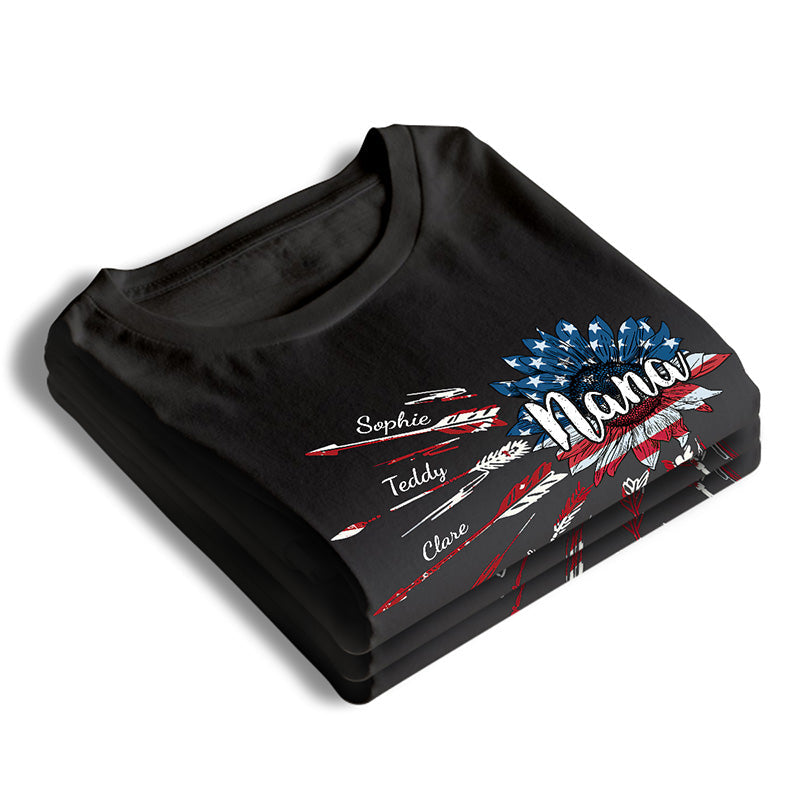 Let's Make It A 4th To Remember, Nana - Family Personalized Custom Unisex T-shirt, Hoodie, Sweatshirt - 4th Of July, Birthday Gift For Grandma