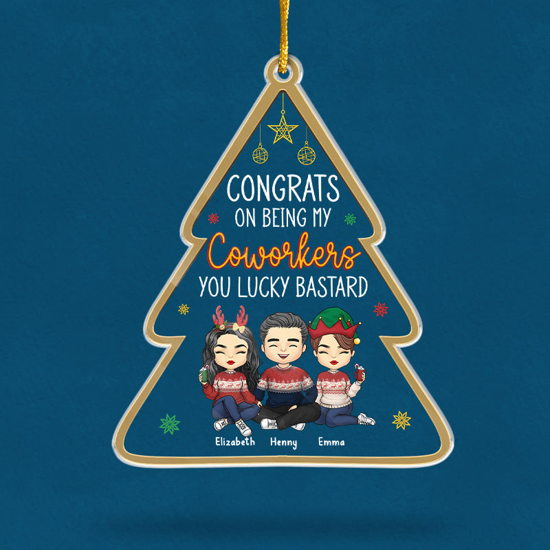 Custom Name Christmas Gifts for Coworkers - Personalized Ornament