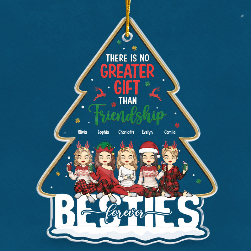 Custom Name Christmas Friendship Gifts for Besties - Personalized Ornament