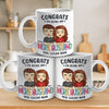 Congrats On Being My Work Wife - Couple Personalized Custom Mug - Gift For Husband Wife, Anniversary