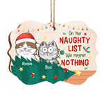 Custom Name Christmas Cat Gifts for Cat Lovers - Personalized Ornament