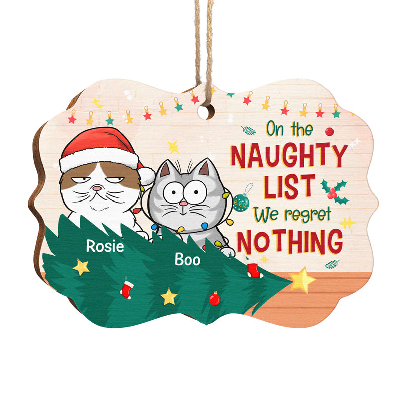 Custom Name Christmas Cat Gifts for Cat Lovers - Personalized Ornament