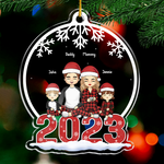Custom Name Family Christmas Gifts - Personalized Ornament