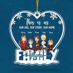 Custom Name Family Christmas Gifts - Personalized Ornament