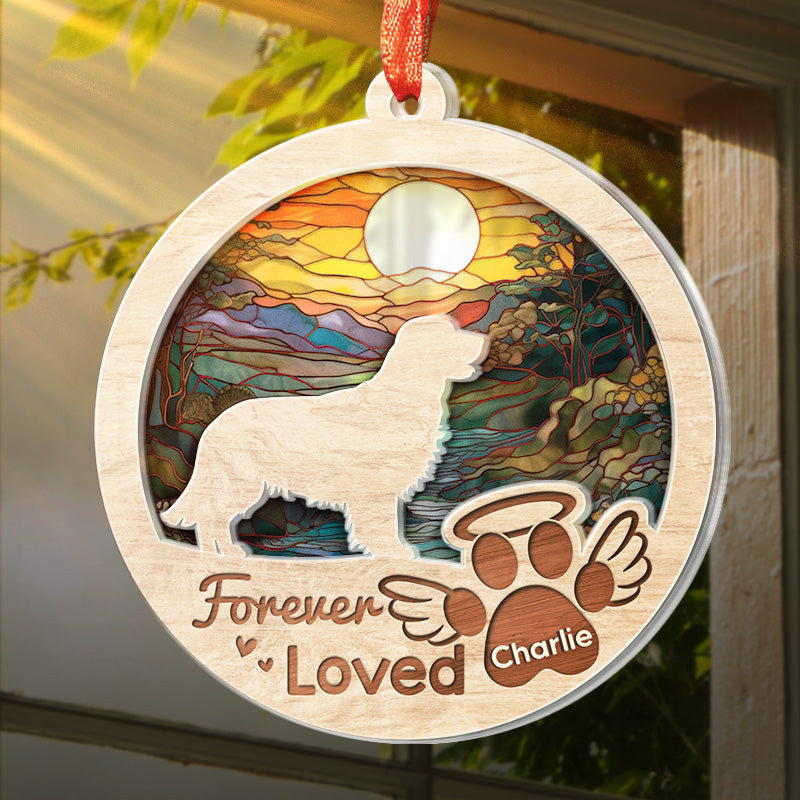 Custom Name Memorial Dog Gifts - Personalized Ornament