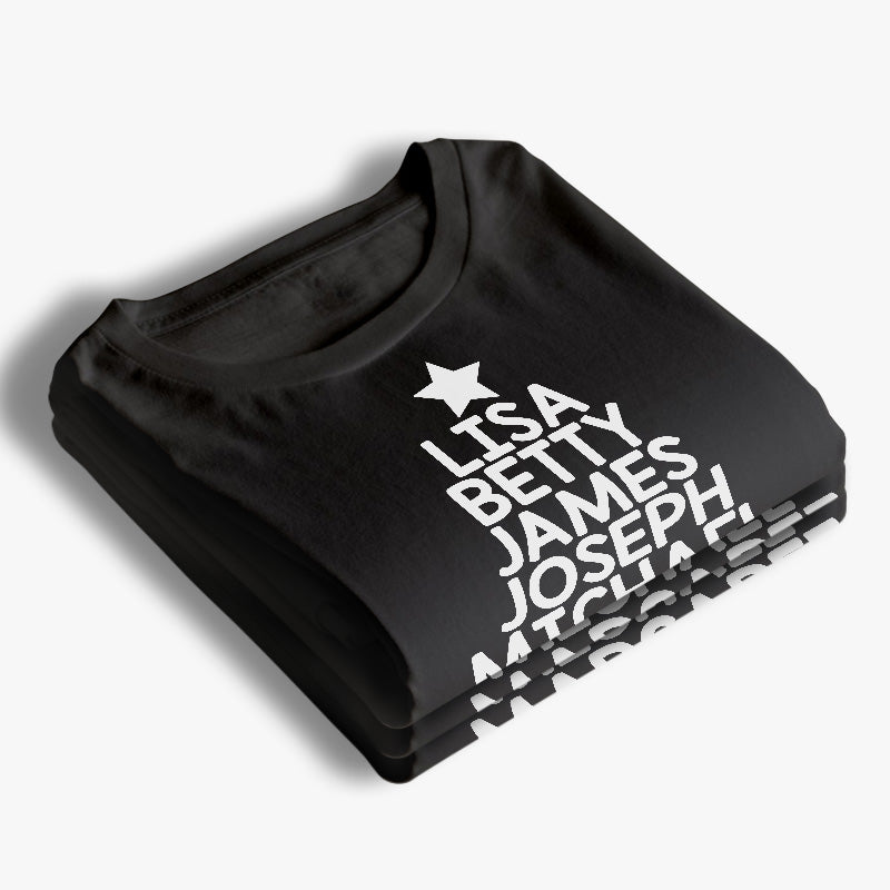 Making Memories Under The Christmas Tree - Family Personalized Custom Unisex T-shirt, Hoodie, Sweatshirt - Christmas Gift For Family Members