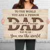 I Love You Papa - Family Personalized Custom Horizontal Canvas - Birthday Gift For Dad, Grandpa