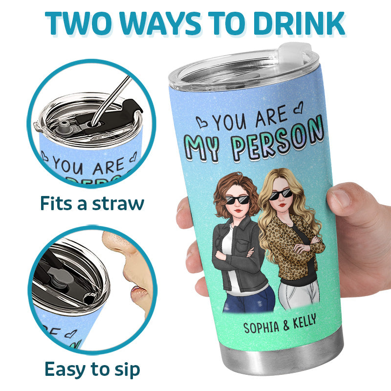 Custom Name Best Friend Gifts for Women - Personalized Tumbler
