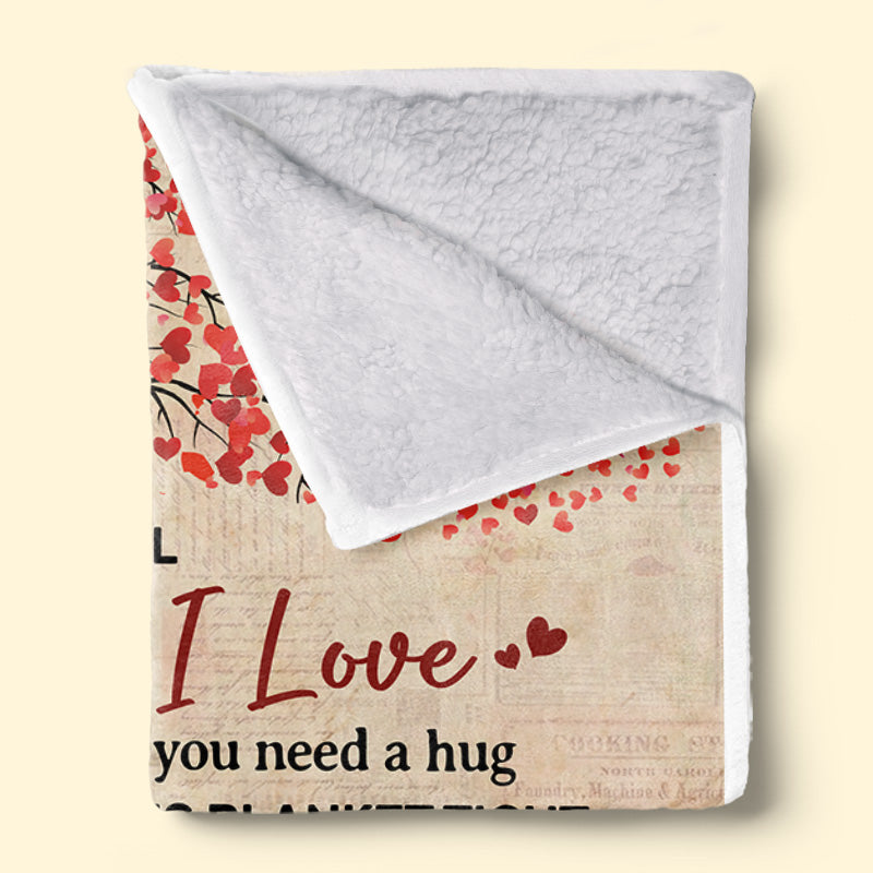 Wrap Yourself In This Blanket To Keep You Warm - Couple Personalized Custom Blanket - Gift For Husband Wife, Anniversary