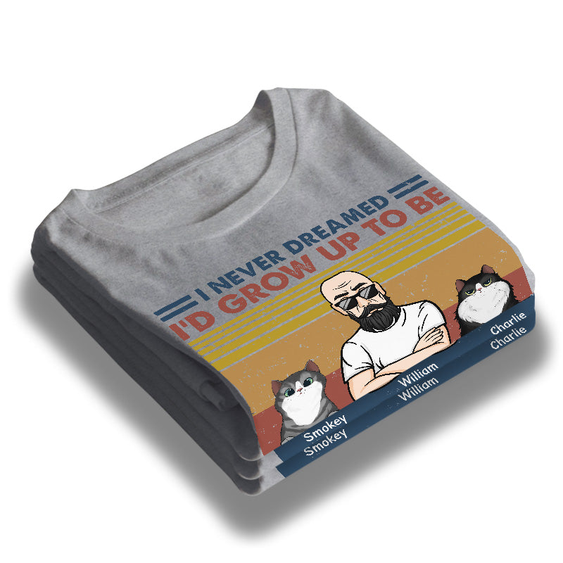 Custom Name Funny Cat Dad Gifts - Personalized Apparel