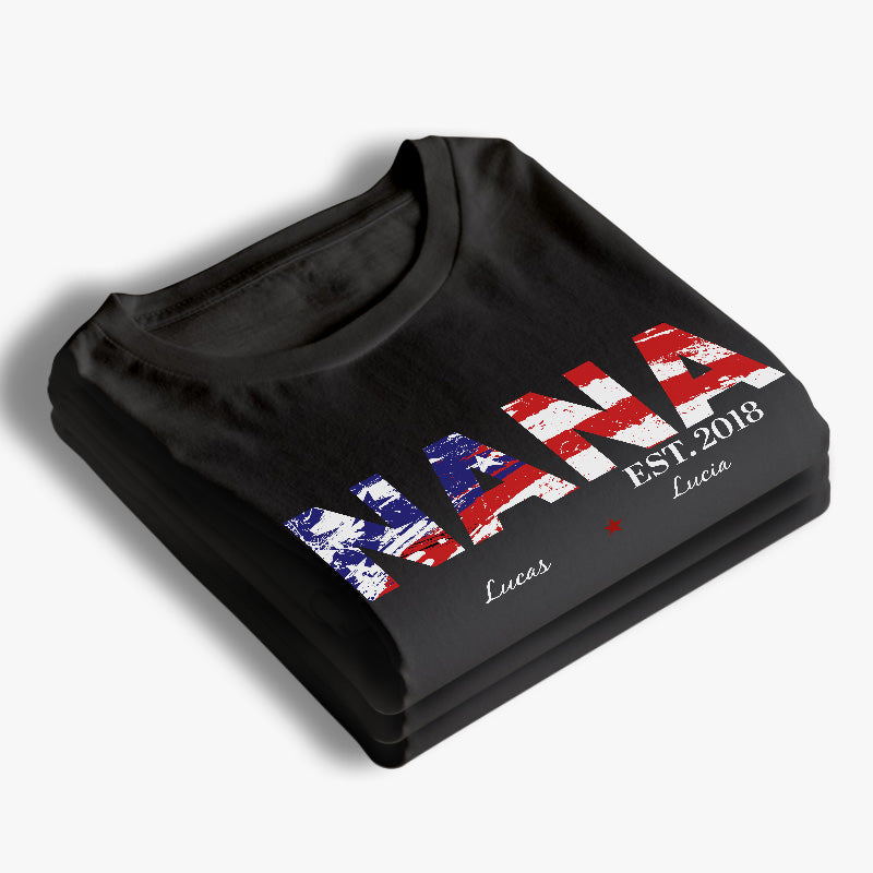 Custom Name Nana Family Gifts - Personalized Apparel