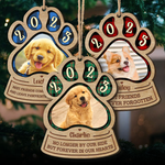 Custom Pet Photo Memorial Gifts for Dog Lovers - Personalized Ornament