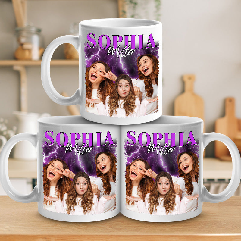 Custom Photo Positive Vibes Positive Life - Family Personalized Custom Mug - Gift For Family Members, Pet Owners, Pet Lovers