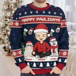 Custom Name Christmas Pet Family Gifts - Personalized Sweatshirt