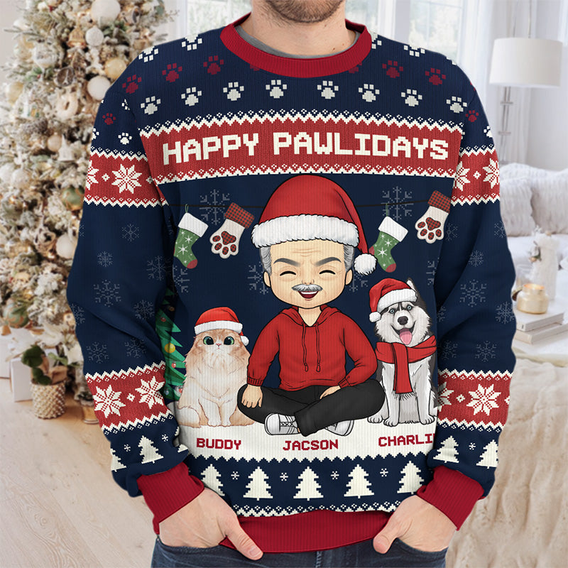 Custom Name Christmas Pet Family Gifts - Personalized Sweatshirt