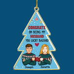 Custom Name Funny Christmas Gifts for Husband - Personalized Ornament