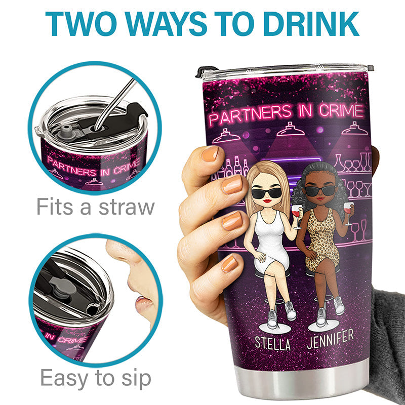 Custom Name Funny Best Friend Gifts for Women - Personalized Tumbler