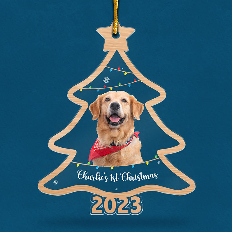 Custom Pet Photo Christmas Gifts for Dog Lovers - Personalized Ornament