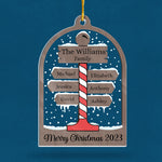 Custom Family Name Christmas Gifts - Personalized Ornament